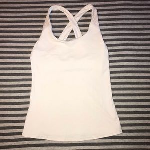 ALO Yoga Patina Bra Tank White/Buff